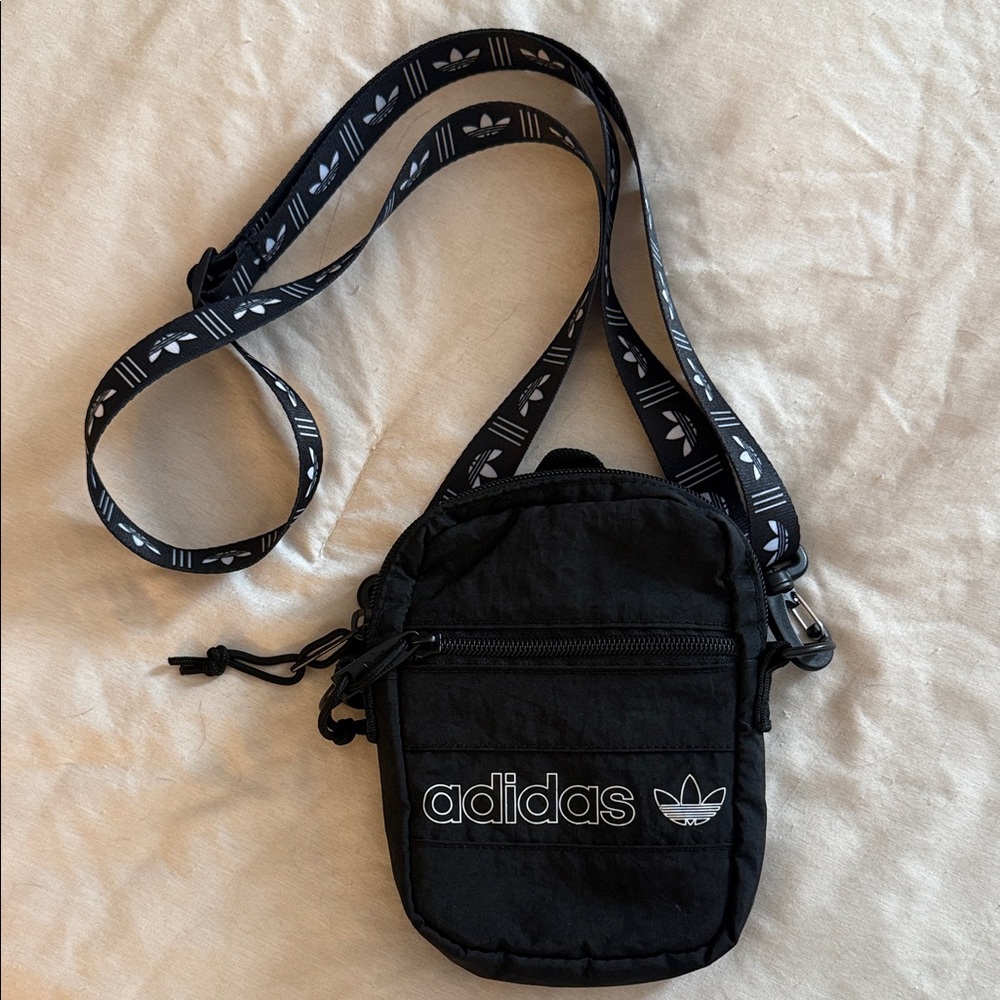 Adidas Festival Crossbody Handbag Black White